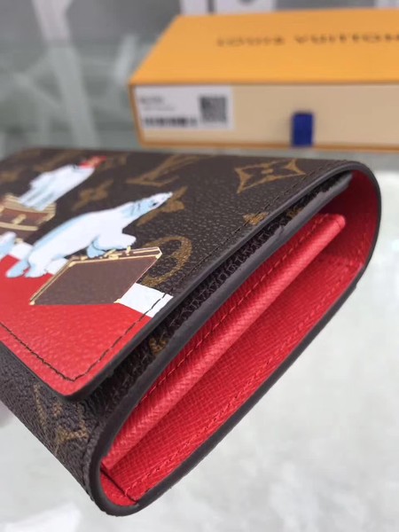 Louis Vuitton Outlet Monogram Canvas wallet 54426 red