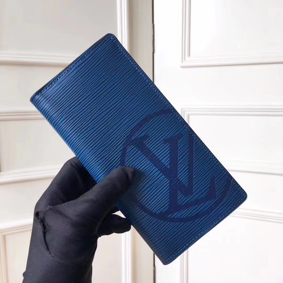 Louis Vuitton Outlet EPI leather Wallet 63511 blue