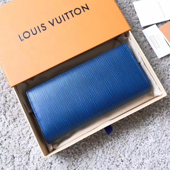 Louis Vuitton Outlet EPI leather Wallet 63511 blue