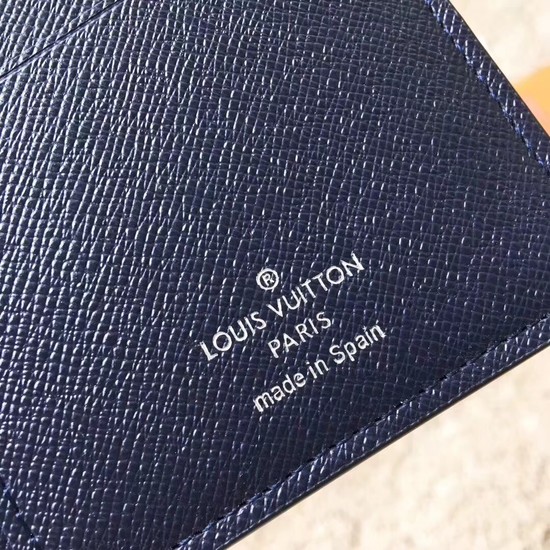 Louis Vuitton Outlet EPI leather Wallet 63511 blue