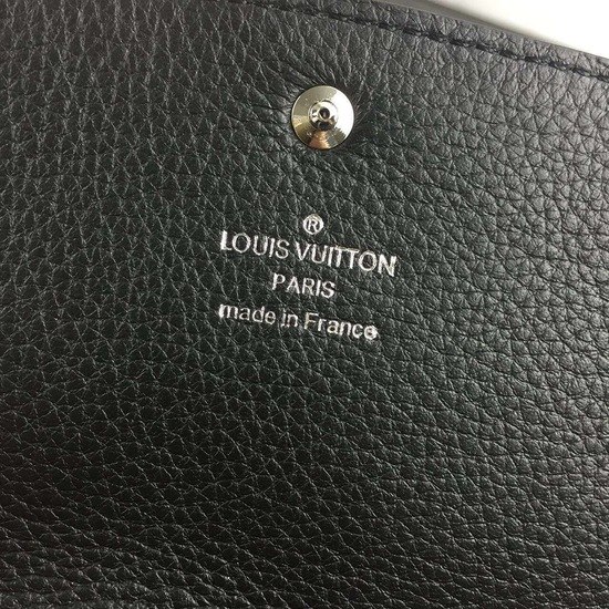 Louis Vuitton Outlet Mahina Leather Wallet 60144 Black