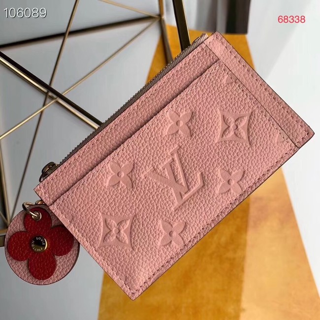 Louis Vuitton Outlet ZIPPED CARD HOLDER M68338 pink