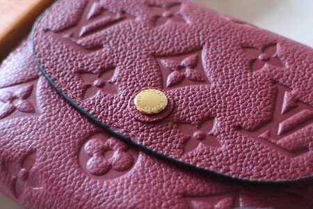 Louis Vuitton Outlet original Monogram Empreinte Ariane Wallet 64148 red