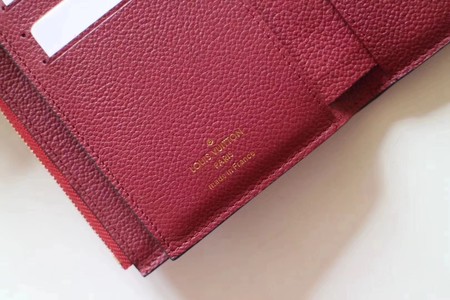 Louis Vuitton Outlet original Monogram Empreinte Ariane Wallet 64148 red