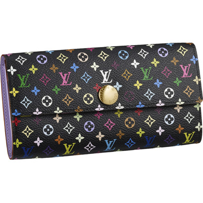 Louis Vuitton Outlet M60273 Monogram Multicolore Sarah Wallet Violet