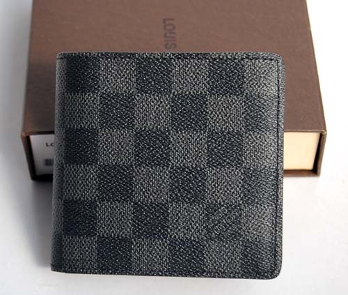 Louis Vuitton Outlet Damier Graphite Canvas Bills And Card Holder N62664