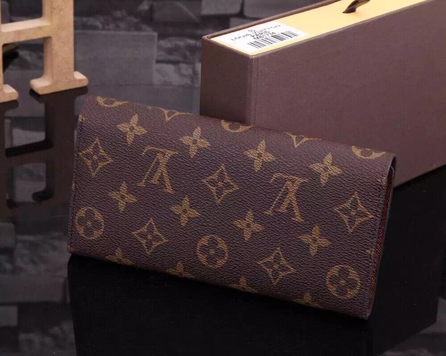 Louis Vuitton Outlet Monogram Canvas Sarah Wallet M61734 Brown