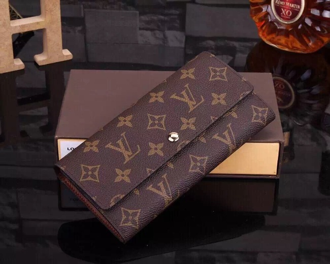 Louis Vuitton Outlet Monogram Canvas Sarah Wallet M61734 Brown