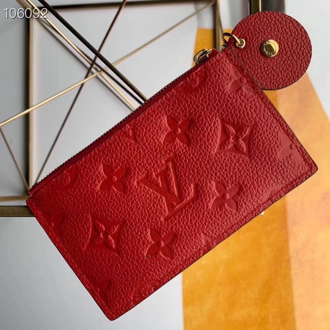 Louis Vuitton Outlet ZIPPED CARD HOLDER M68338 red