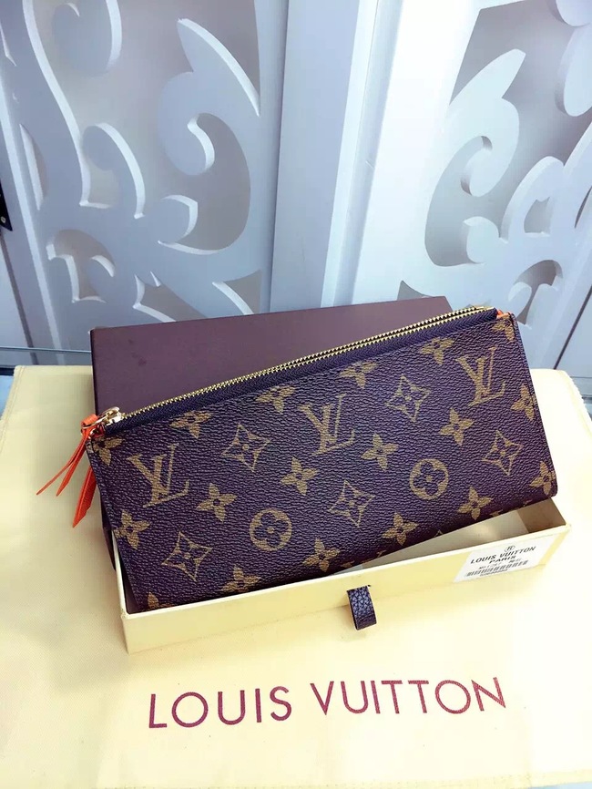 Louis Vuitton Outlet Monogram Canvas Wallet M61287 Orange