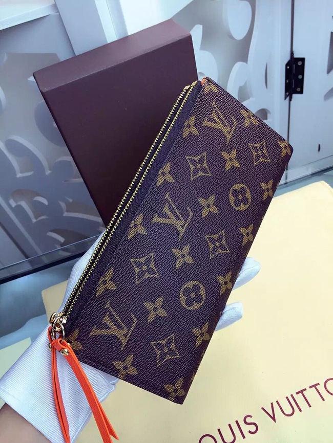 Louis Vuitton Outlet Monogram Canvas Wallet M61287 Orange