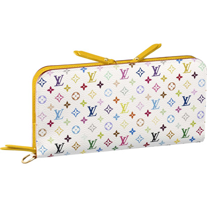 Louis Vuitton Outlet M93750 Monogram Multicolore Portefeuille Insolite Citron