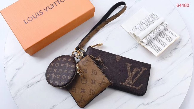 Louis Vuitton Outlet Monogram Canvas Original Wallet M64480