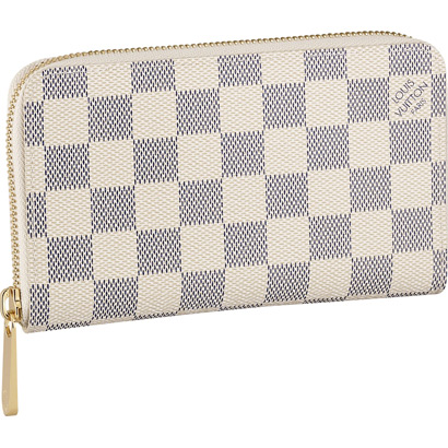 Louis Vuitton Outlet N60029 Damier Azur Canvas Zippy Compact Wallet Azul