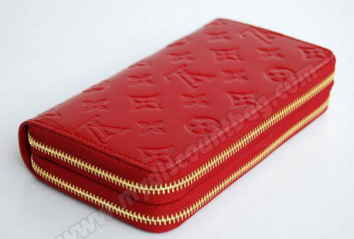 Louis Vuitton Outlet Wallet M61723 Monogram Canvas Zippy red