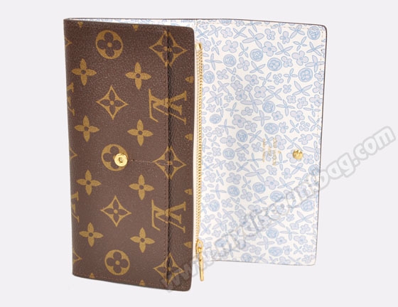 Louis Vuitton Outlet handbag monogram canvas sarah wallet fleuri m60233 (violet)