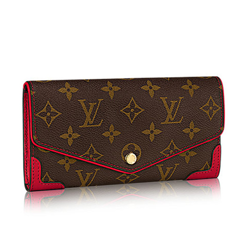 Louis Vuitton Outlet Monogram Canvas Sarah Wallet Retiro M61184 Cherry