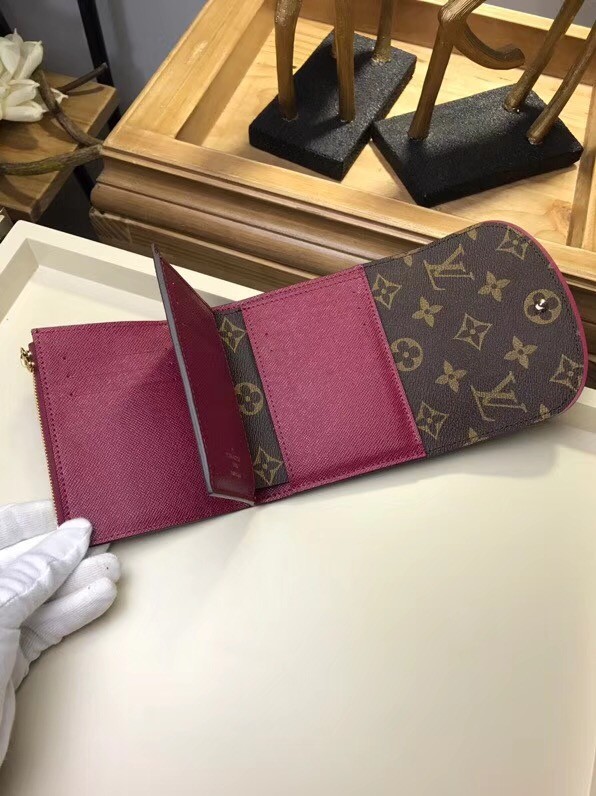 Louis Vuitton Outlet Original Monogram Canvas ARIANE WALLET M62036 fuchsia