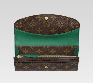 Louis Vuitton Outlet handbag monogram canvas emilie wallet m60137 (green)