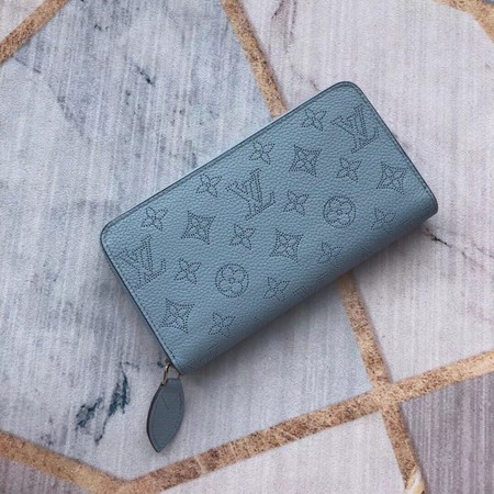 Louis Vuitton Outlet Original Zipper Wallet M58431 light blue