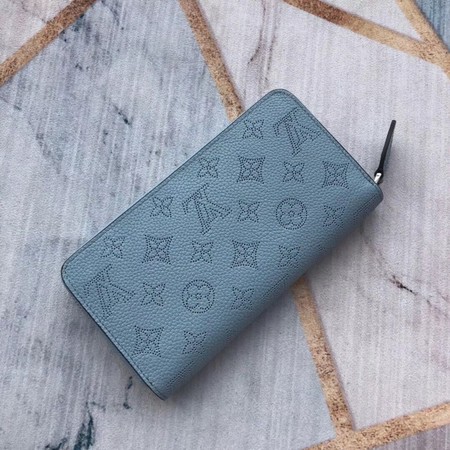 Louis Vuitton Outlet Original Zipper Wallet M58431 light blue