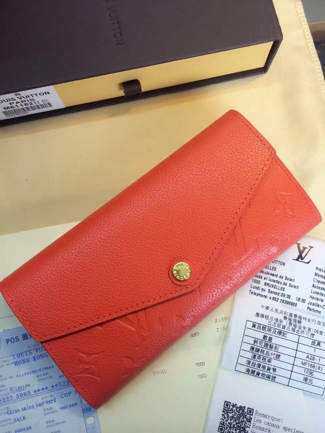 Louis Vuitton Outlet Monogram Empreinte Wallet M61182 Orange