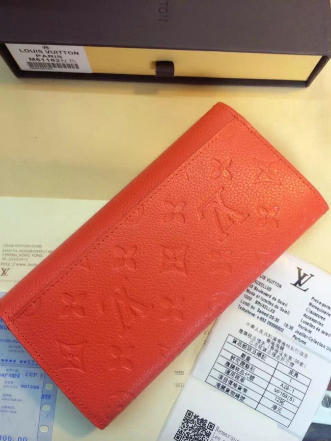 Louis Vuitton Outlet Monogram Empreinte Wallet M61182 Orange