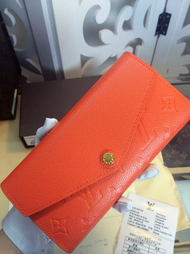 Louis Vuitton Outlet Monogram Empreinte Wallet M61182 Orange