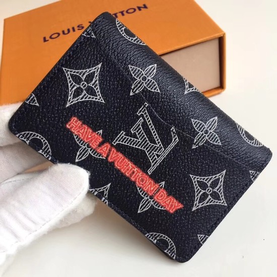 Louis Vuitton Outlet Upside Down Monogram Ink Card Purse 62889