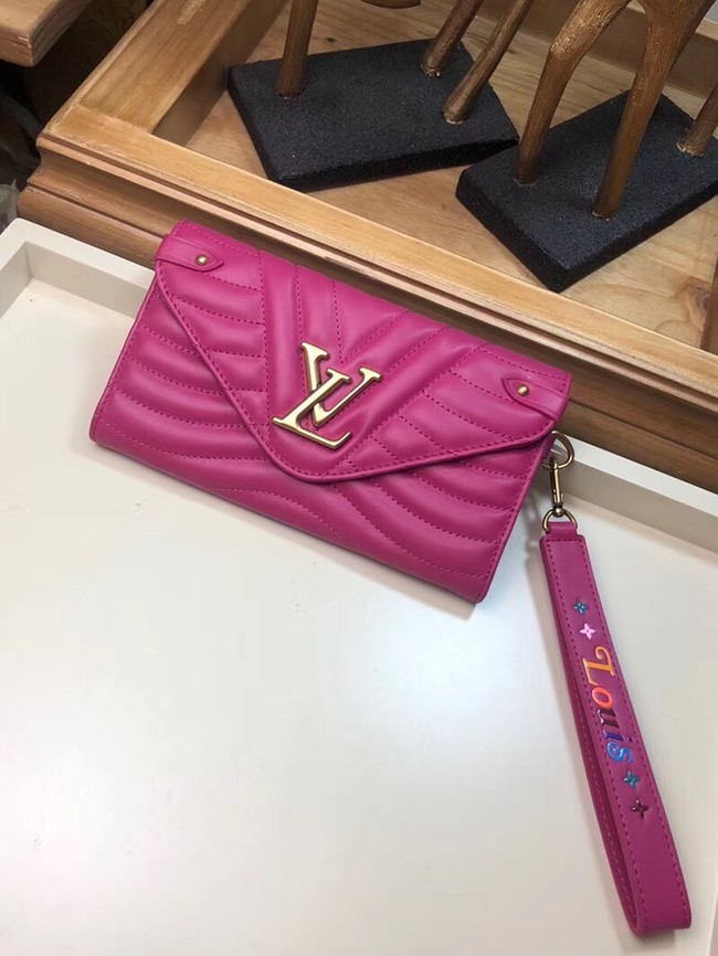 Louis Vuitton Outlet NEW WAVE LONG WALLET M63298 Peach red