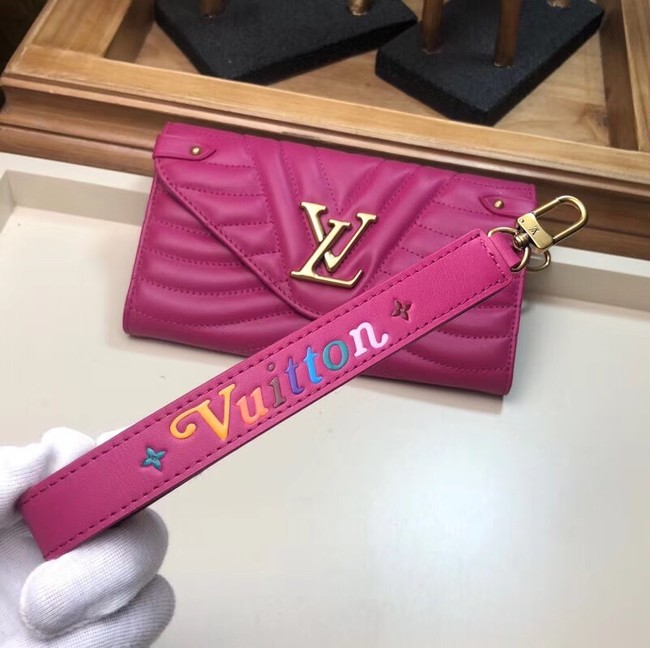 Louis Vuitton Outlet NEW WAVE LONG WALLET M63298 Peach red