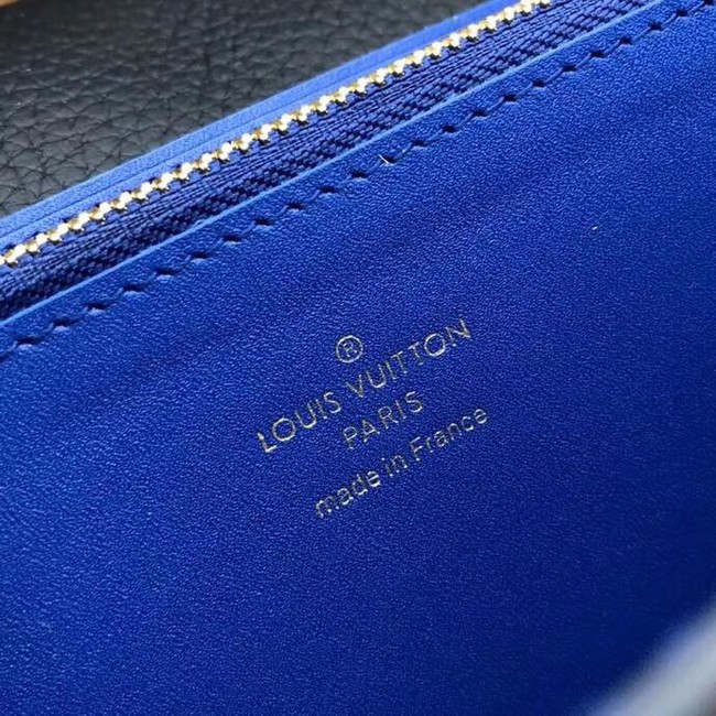 Louis Vuitton Outlet original CAPUCINES WALLET M63211 blue