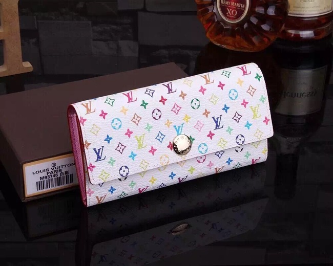 Louis Vuitton Outlet Monogram Multicolore Sarah Wallet 93745 White