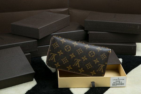 Louis Vuitton Outlet Monogram Canvas Clutch Handbag 60017 Brown