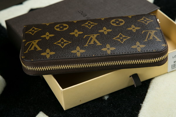 Louis Vuitton Outlet Monogram Canvas Clutch Handbag 60017 Brown