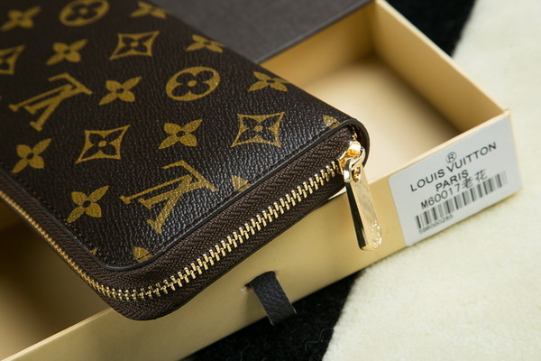 Louis Vuitton Outlet Monogram Canvas Clutch Handbag 60017 Brown