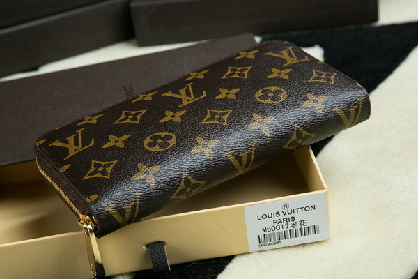 Louis Vuitton Outlet Monogram Canvas Clutch Handbag 60017 Brown