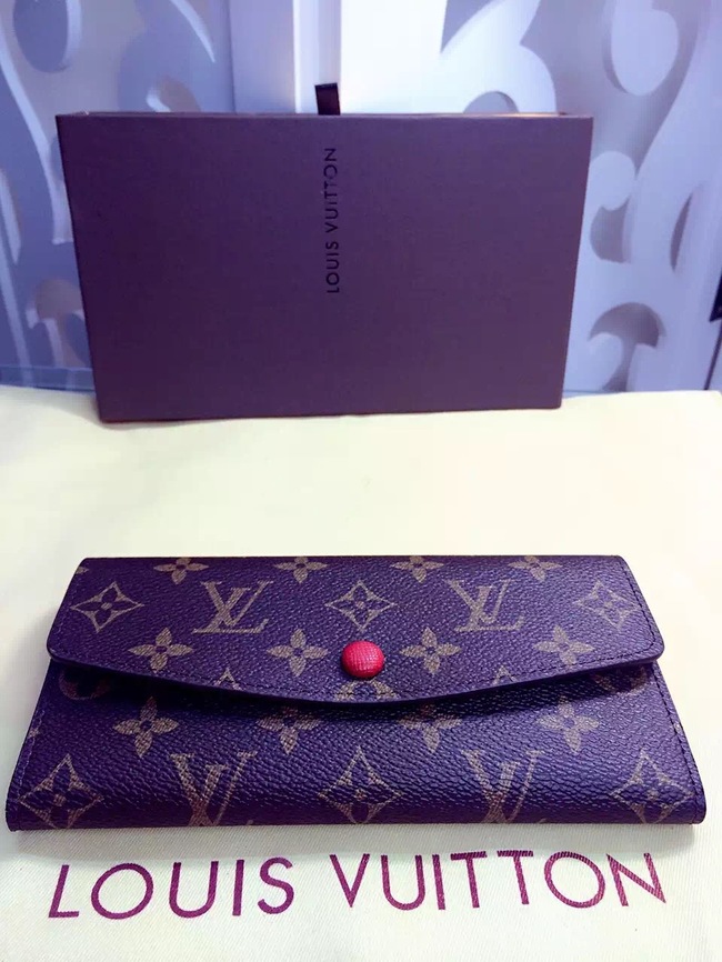 Louis Vuitton Outlet Monogram Canvas Wallet 60136 Red