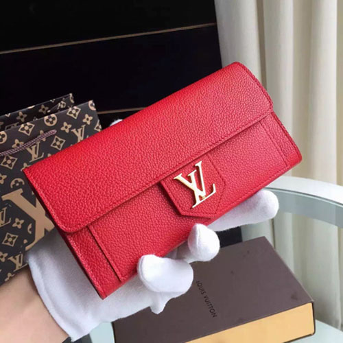 Louis Vuitton Outlet LockMe Wallet M61277 Rubis