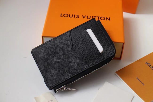 Louis Vuitton Outlet original Monogram Eclipse CARD HOLDER M60167 black