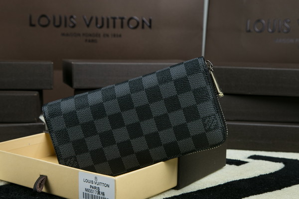 Louis Vuitton Outlet Monogram Canvas Clutch Handbag 60017 Black