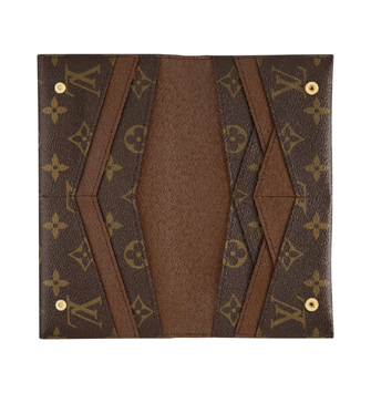 Louis Vuitton Outlet Monogram Canvas Long Wallet Origami M40487