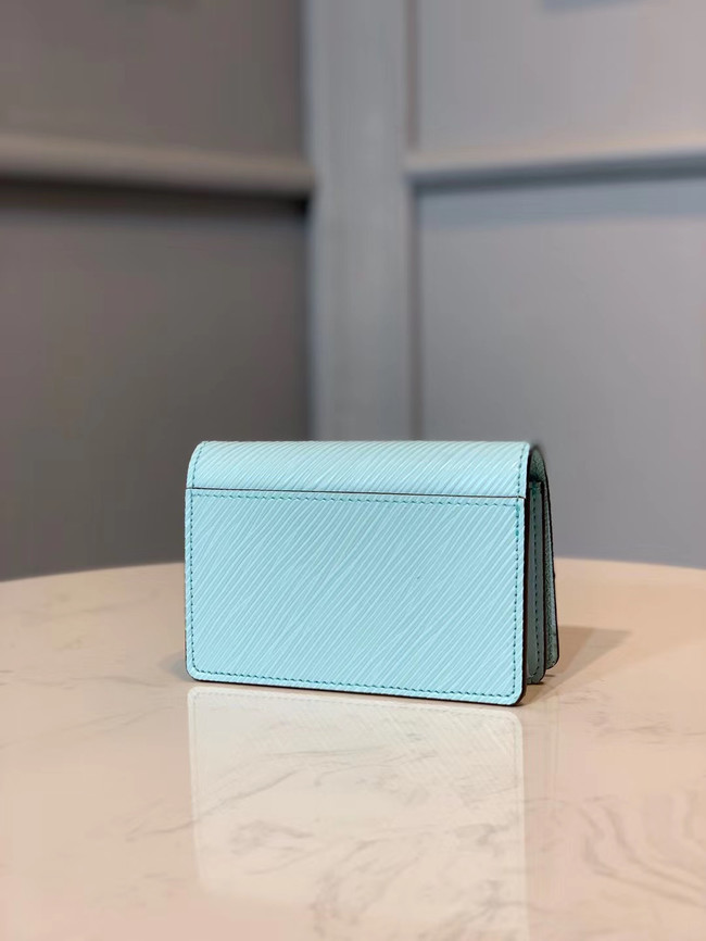 Louis Vuitton Outlet original TWIST MULTICARTES card holder M68681 sky blue