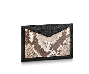 Louis Vuitton Outlet original LOCKME CARD HOLDER N97001 black