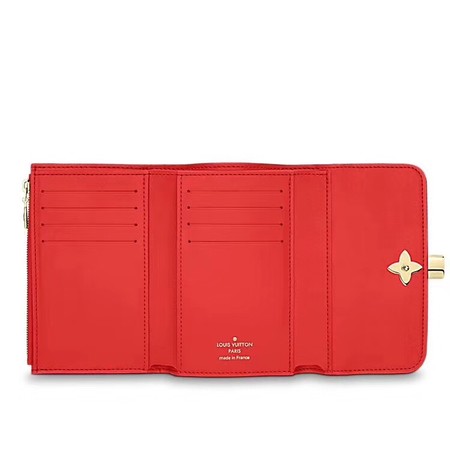 Louis Vuitton Outlet FLOWE Monogram Canvas Wallet 62578 red