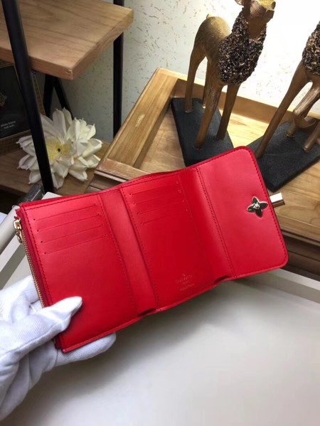 Louis Vuitton Outlet FLOWE Monogram Canvas Wallet 62578 red