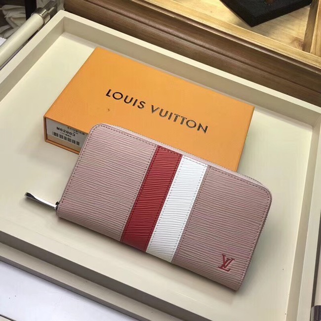 Louis Vuitton Outlet original Epi leather ZIPPY WALLET M62983 pink