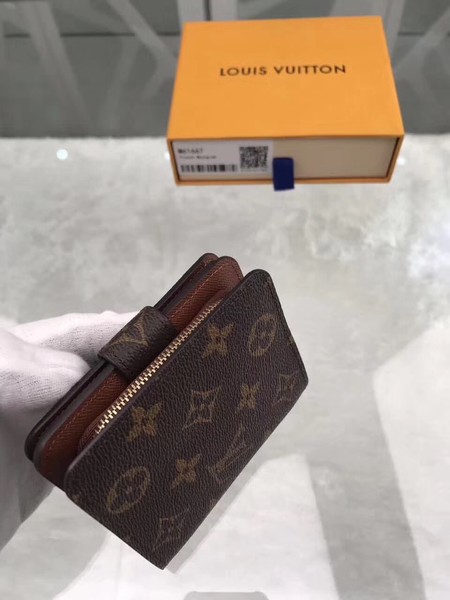 Louis Vuitton Outlet original Monogram Canvas Zipped Compact Wallet M61667