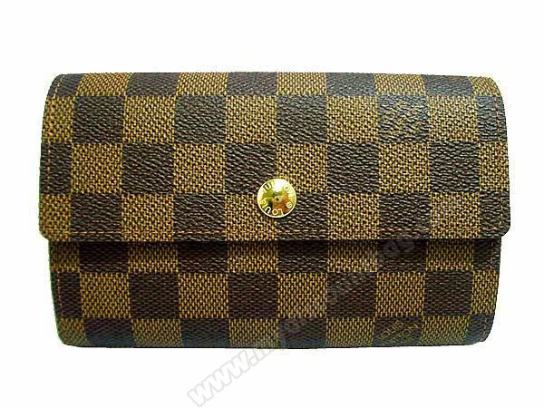 Louis Vuitton Outlet Damier Compact Alexandra Wallet N63067