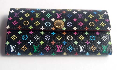 Louis Vuitton Outlet handbag monogram multicolore black sarah wallet m93747 (grenade lining)